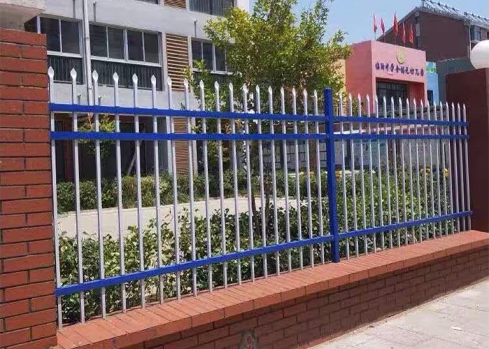 大余学校幼儿园锌钢围栏护栏工程案例